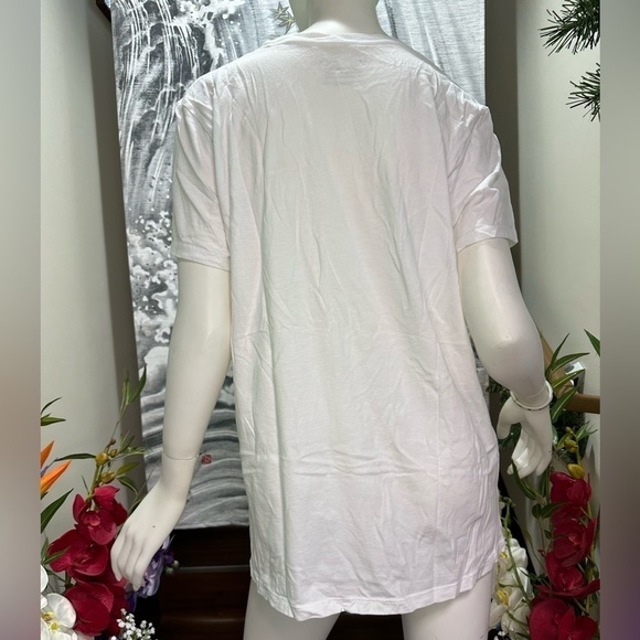 WOMEN’S WHITE & BLACK UNDER ARMOUR PROJECT ROCK CLASSIC T-SHIRT SIZE XL - Picture 3 of 8